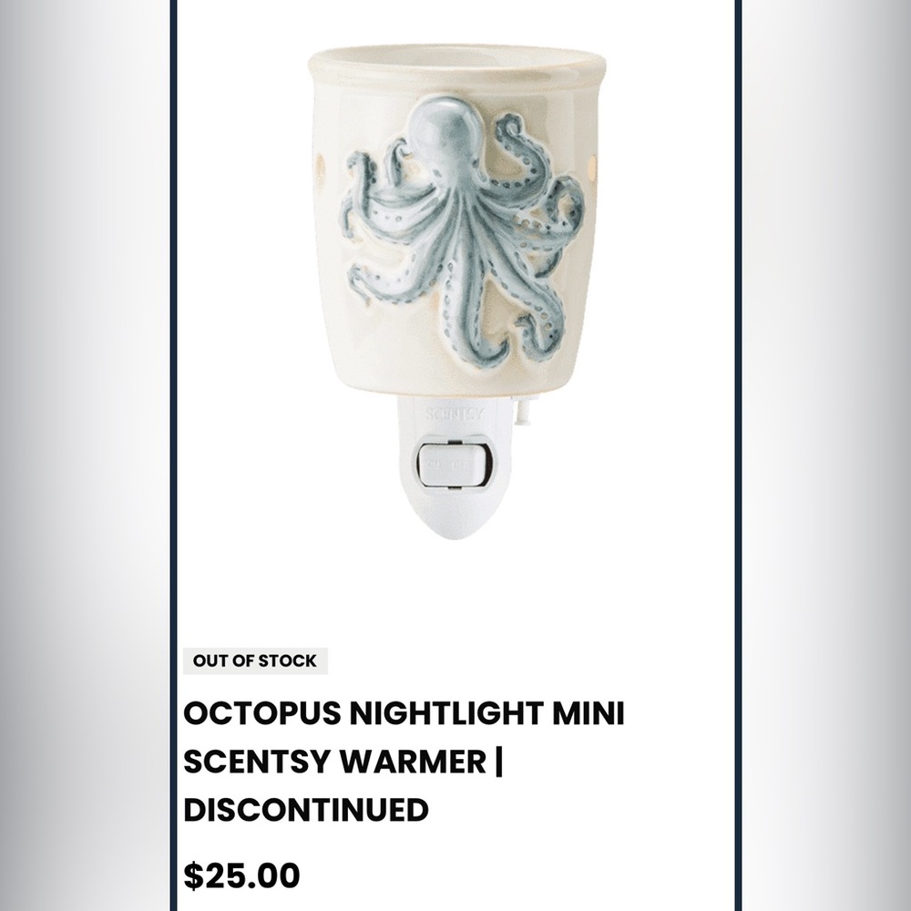 Scentsy Octopus Night-lite Plug-in Warmer